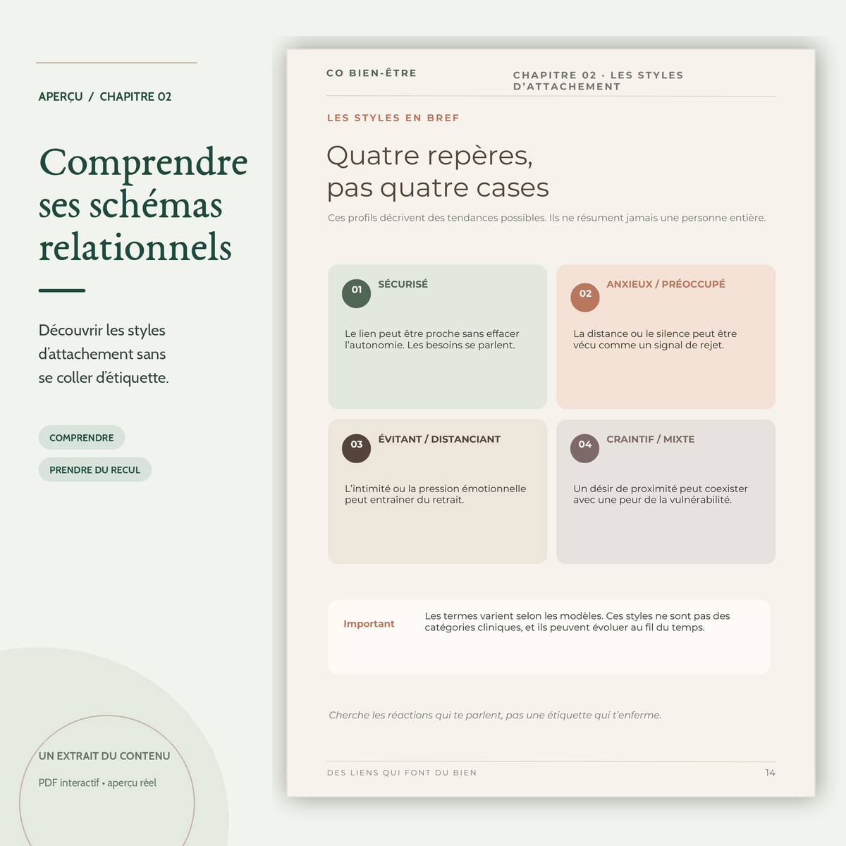 Des liens qui font du bien – E-book interactif | 24 exercices
