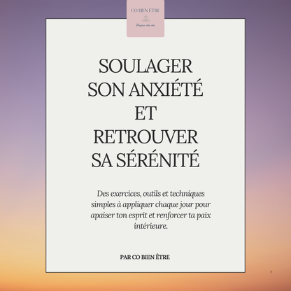 E-book interactif – Soulager ton anxiété pas à pas
