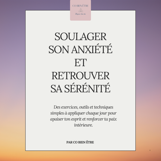 E-book interactif – Soulager ton anxiété pas à pas