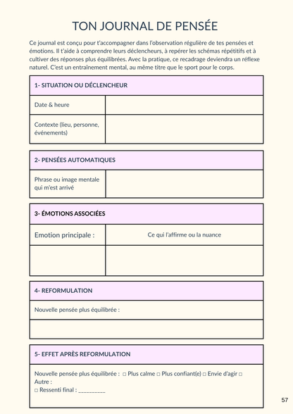 E-book interactif – Soulager ton anxiété pas à pas